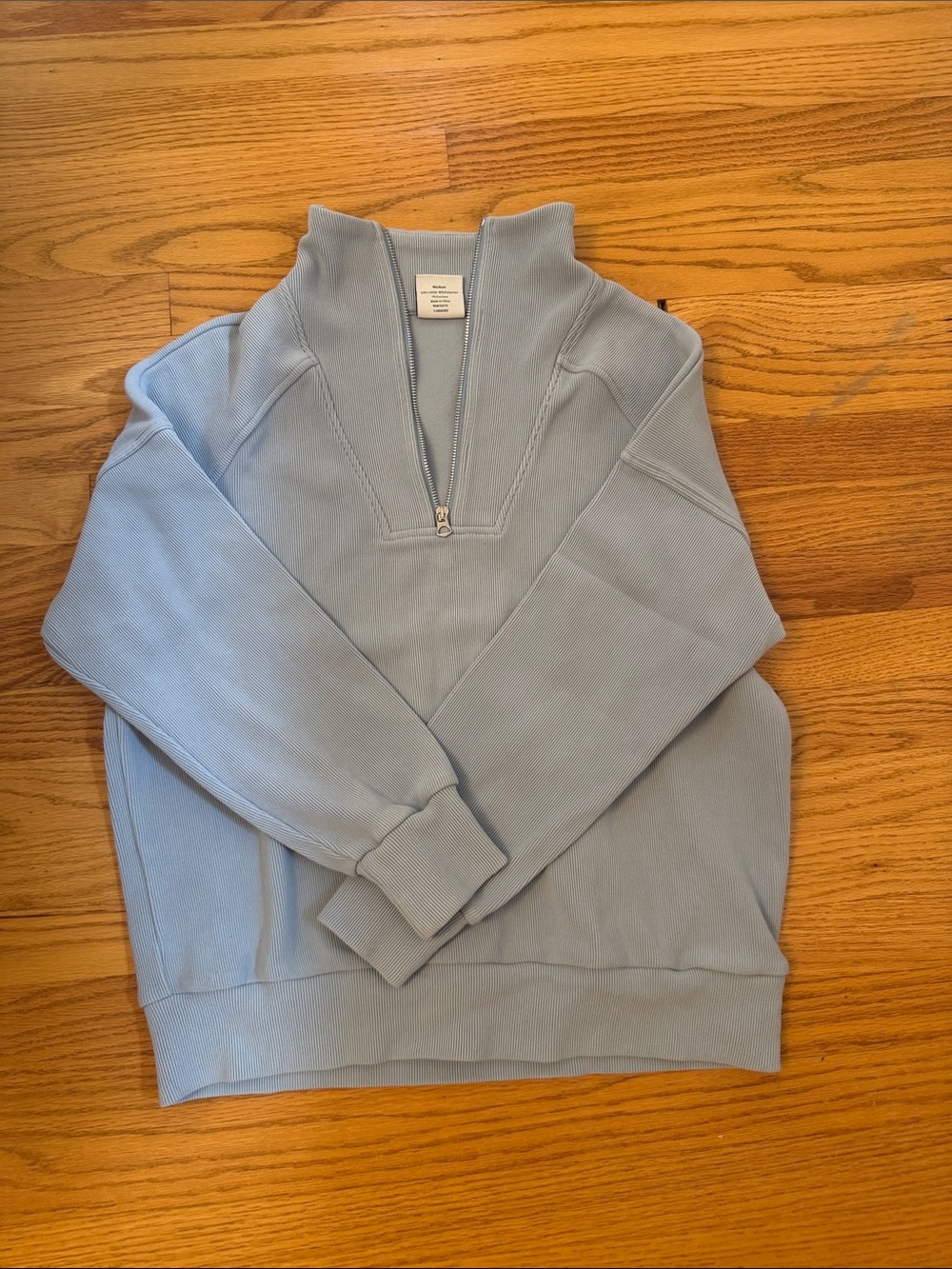 Varley Half-Zip Pullover Sweater - Light Blue